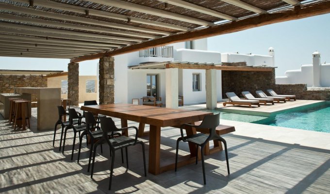 Location villa Mykonos  piscine privée vue mer Grece