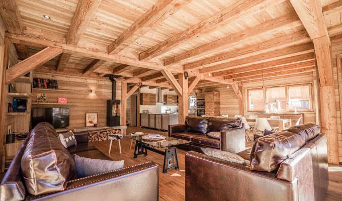 Location Chalet Luxe Serre Chevalier pied des pistes spa services conciergerie