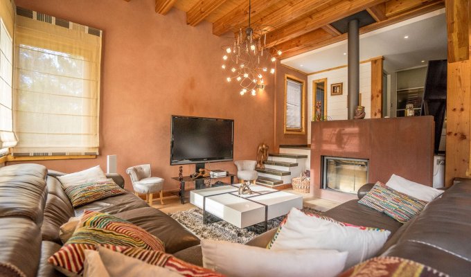 Location Chalet Luxe Serre Chevalier pied des pistes spa services conciergerie