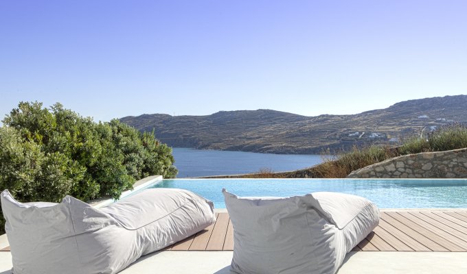 Grece Location Villa Mykonos vue mer avec piscine privée 