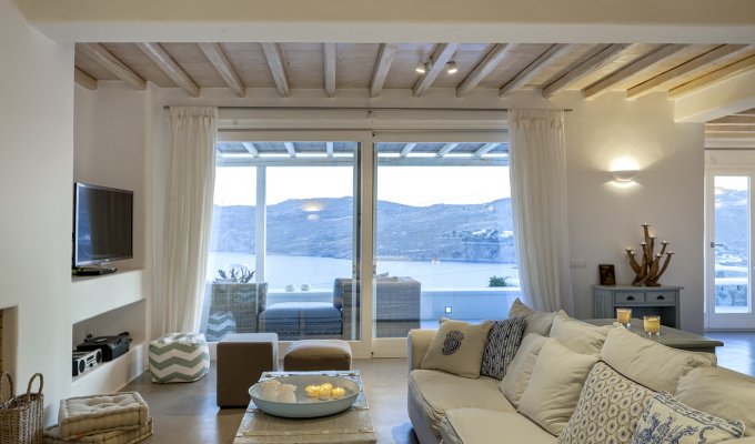 Grece Location Villa Mykonos vue mer avec piscine privée 