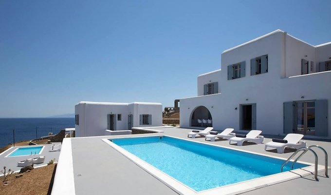 Grece Location Villa Mykonos vue mer avec piscine privée