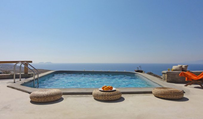 Grece Location Villa Mykonos vue mer avec piscine privée 