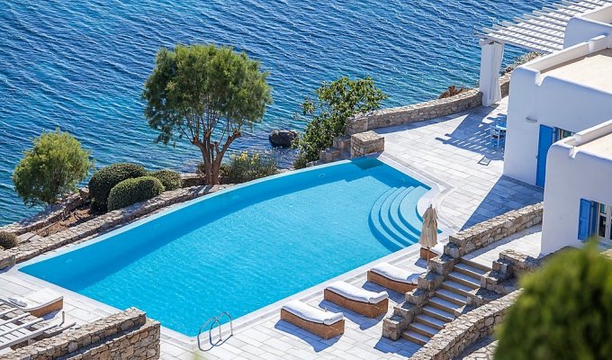 Grece Location Villa Mykonos vue mer avec piscine privée 