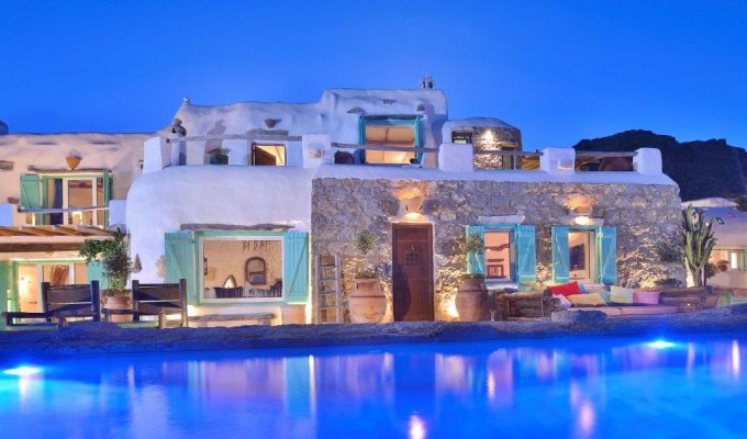 Grece Location Villa Mykonos vue mer avec piscine privée