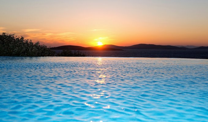 Grece Mykonos Location Villa de luxe avec vue mer et piscine privée