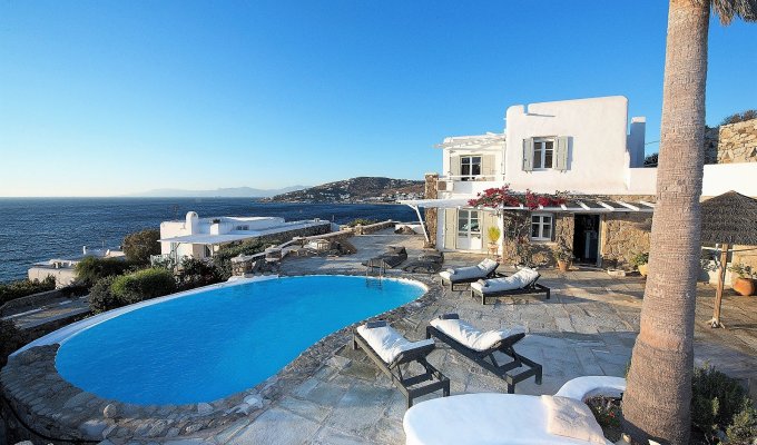 Grece Mykonos Location Villa de luxe avec vue mer et piscine privée