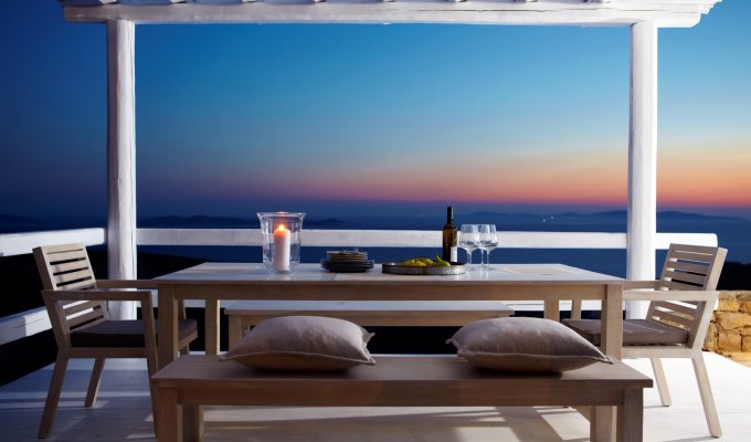 Grece Mykonos Location Villa de luxe avec vue mer et piscine privée