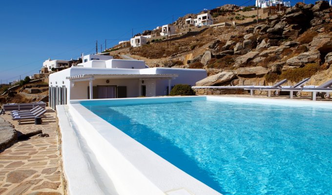 Grece Mykonos Location Villa de Luxe avec vue mer et piscine privée