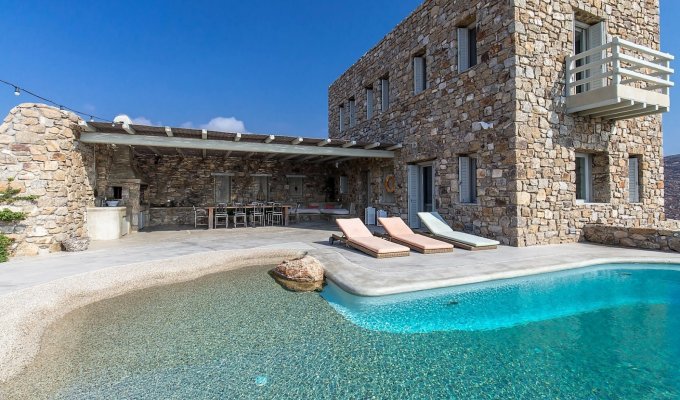 Grece Mykonos Location Villa de Luxe avec vue mer et piscine privée