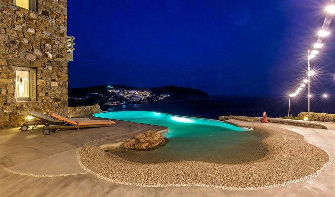 Grece Mykonos Location Villa de Luxe avec vue mer et piscine privée