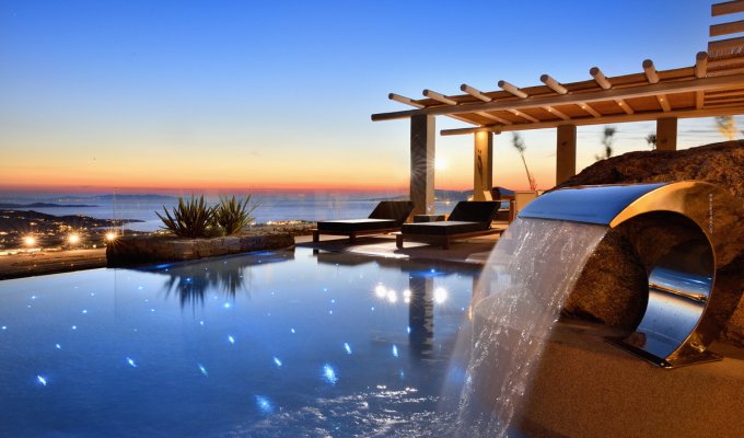 Grece Mykonos Location Villa de Luxe avec vue mer et piscine privée