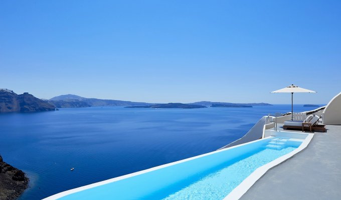 Grece Santorin Location Villa de Luxe avec vue mer et piscine privée