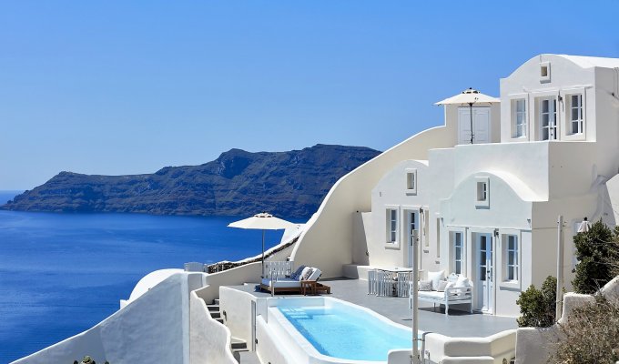 Grece Santorin Location Villa de Luxe avec vue mer et piscine privée