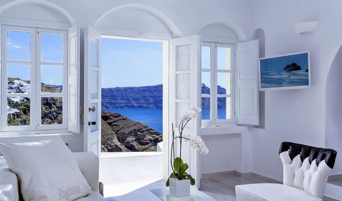 Grece Santorin Location Villa de Luxe avec vue mer et piscine privée