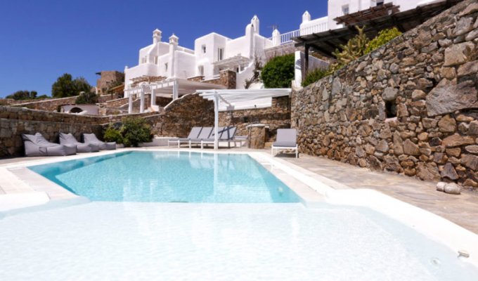 Grece Mykonos Location Villa de luxe avec vue mer et piscine privée