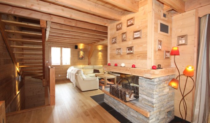 Location Chalet Luxe Serre Chevalier pied des pistes piscine interieure spa