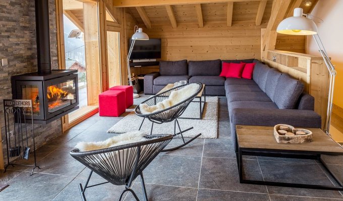 Location Chalet Luxe Montegnevre Pied des pistes Sauna