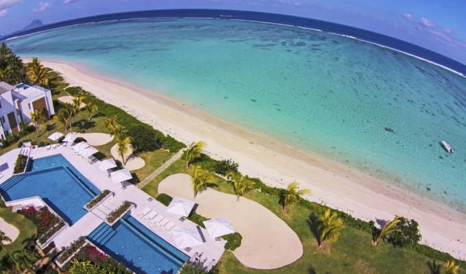 Location Appartement Flic en Flac en front de mer avec piscine et vue sur l’océan 