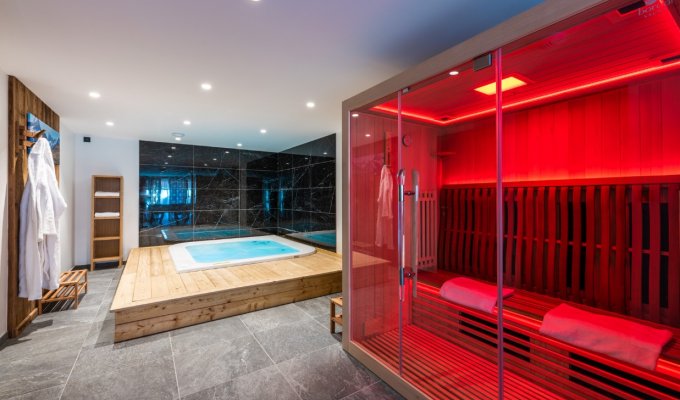 Location Chalet luxe Serre Chevalier Alpes du Sud au pied des pistes Spa sauna et service de conciergerie