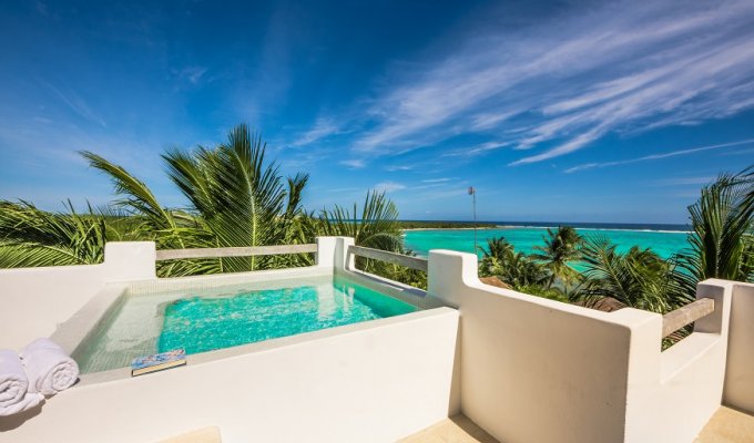 Yucatan - Riviera Maya Location villa de Luxe à Soliman Bay en front de mer avec piscine privée et personnel