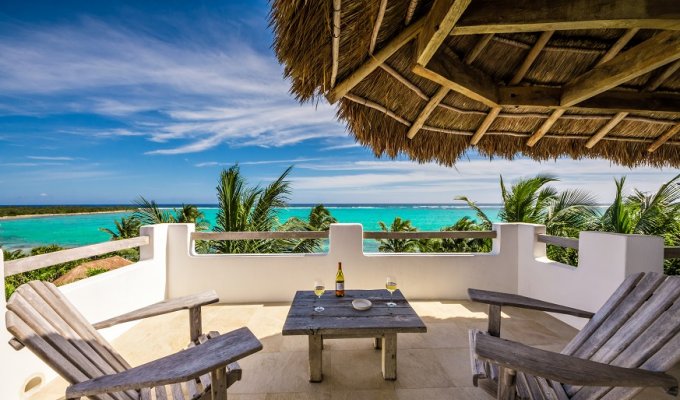 Yucatan - Riviera Maya Location villa de Luxe à Soliman Bay en front de mer avec piscine privée et personnel