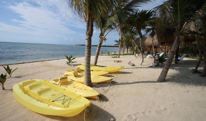 Yucatan - Riviera Maya Location villa de Luxe à Soliman Bay en front de mer avec piscine privée et personnel