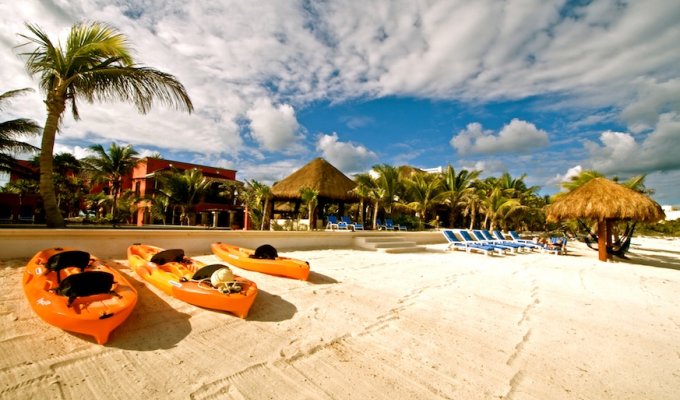 Yucatan - Riviera Maya Location villa de Luxe à Soliman Bay en front de mer avec piscine privée et personnel