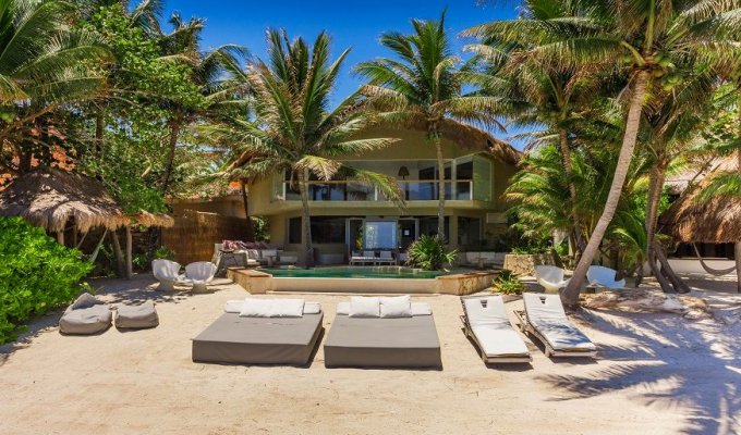 Yucatan - Riviera Maya Location villa de Luxe à Puerto Aventuras en front de mer avec piscine privée chauffée et personnel
