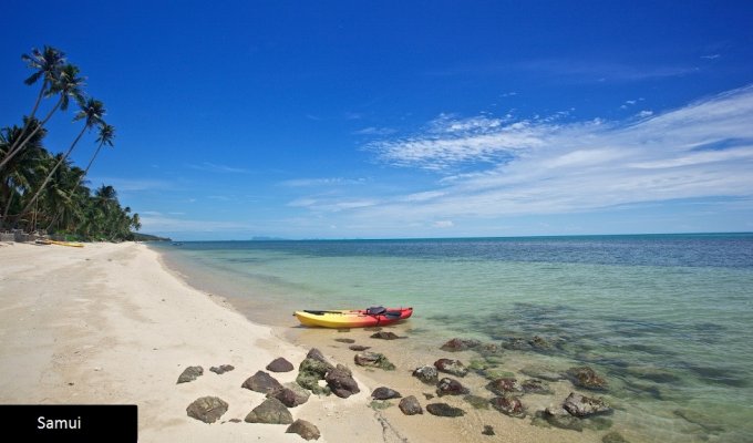 Thailande Location Villa Koh Samui SHA Plus+ à 1min de la plage avec piscine privée et Personnel