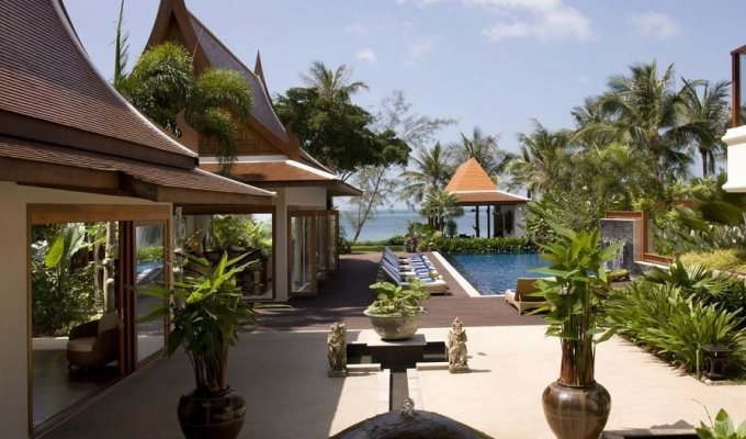 Thailande Location Villa à Koh Samui en front de mer avec piscine privée et Personnel