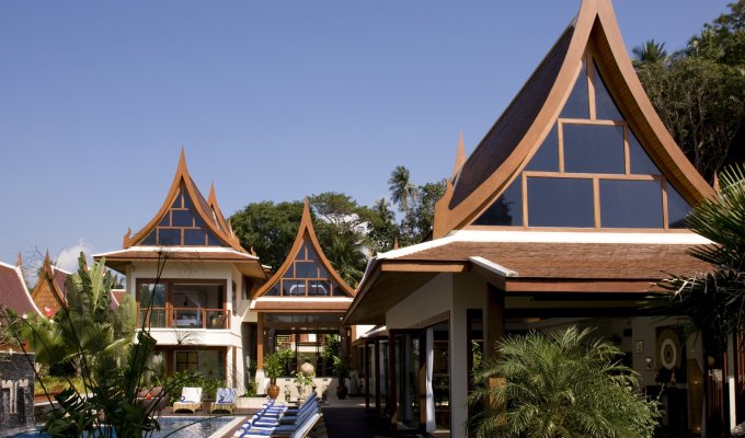 Thailande Location Villa à Koh Samui en front de mer avec piscine privée et Personnel