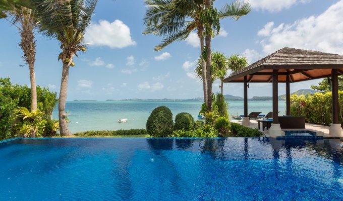 Thailande Location Villa à Koh Samui en front de mer avec piscine privée et Personnel