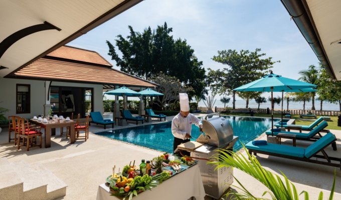 Thailande Location Villa à Koh Samui en front de mer avec piscine privée et Personnel