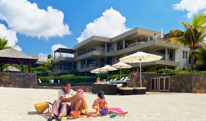 Location Appartement en bord de mer Ile Maurice à Trou aux Biches avec magnifique vue sur la mer et piscine commune