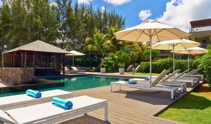 Location Appartement en bord de mer Ile Maurice à Trou aux Biches avec magnifique vue sur la mer et piscine commune