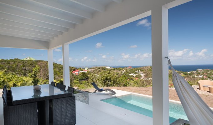 Location Villa de Luxe à St Barth avec piscine privée sur les hauteurs de Vitet