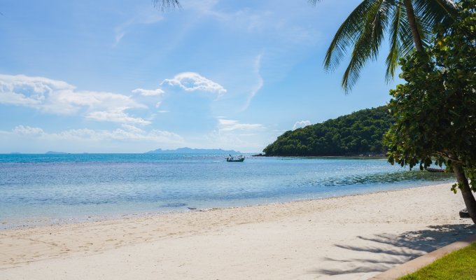 Thailande Location Villa Koh Samui SHA Plus+ en front de mer avec piscine privée et Personnel