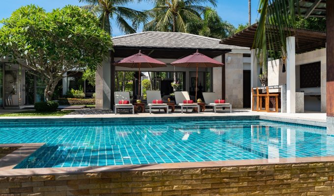 Thailande Location Villa Koh Samui SHA Plus+ en front de mer avec piscine privée et Personnel