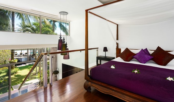 Thailande Location Villa Koh Samui SHA Plus+ en front de mer avec piscine privée et Personnel