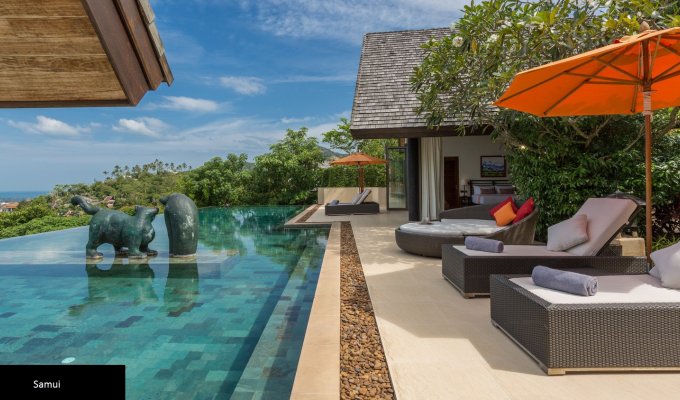 Thailande Location Villa à Koh Samui avec piscine privée et Personnel