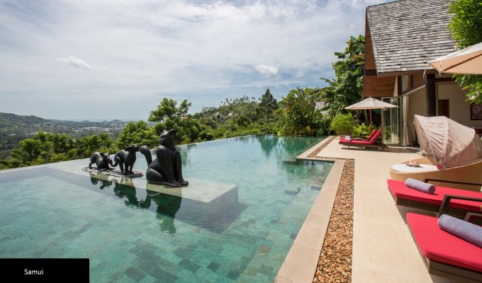 Thailande Location Villa à Koh Samui avec piscine privée et Personnel