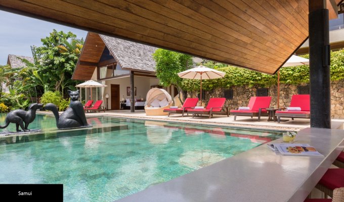 Thailande Location Villa à Koh Samui avec piscine privée et Personnel