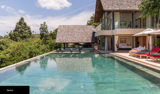 Thailande Location Villa à Koh Samui avec piscine privée et Personnel