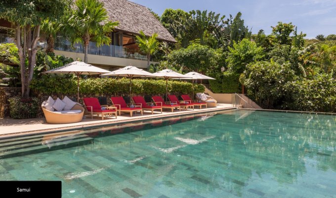 Thailande Location Villa à Koh Samui avec piscine privée et Personnel