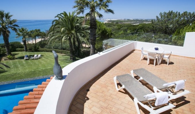 Location Villa Luxe Portugal Vale do Lobo avec piscine à débordement chauffée et vue sur l'océan, Algarve