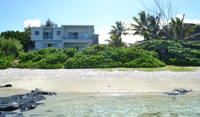 Location villa Ile Maurice sur la plage de Pointe d'Esny Cote Sud avec vue sur le lagon