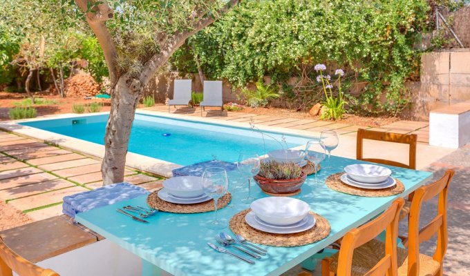 Iles Baléares location villa 6 personnes  Majorque Palma piscine privée 5 Km plage 3 Km golf