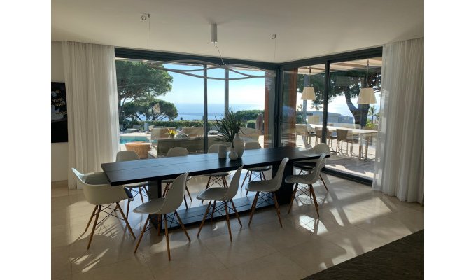 Location Villa de Luxe Cannes vue sur mer piscine privée chauffée Conciergerie