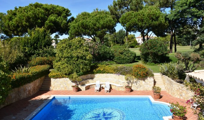 Location Villa Luxe Portugal Quinta do Lago avec piscine chauffée et vue sur le golf, Algarve